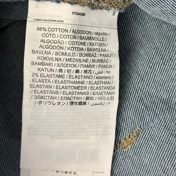 mango MNG Catherine Raw Hem High Waist Wide Leg Culotte Jeans Size 18 Dark Blue - Picture 9 of 15